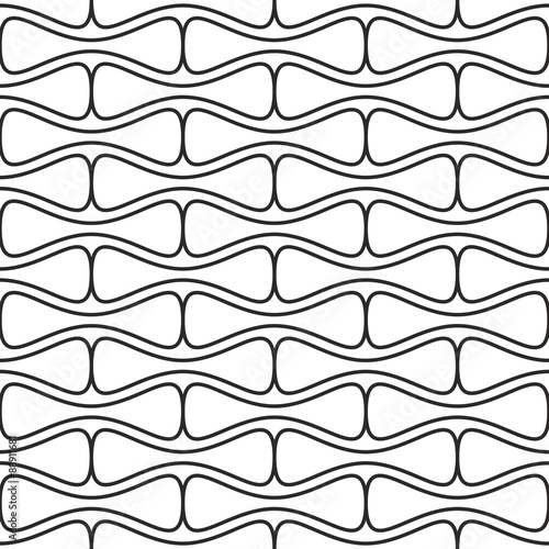seamless geometric rounded shapes pattern