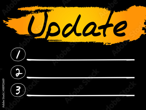 Update Blank List, vector concept background