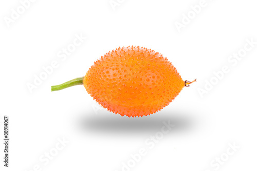 Gac fruit on white background photo