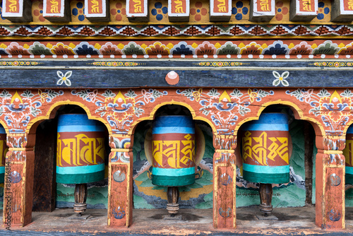 Prayer wheel, Tibetian buddhism worship.