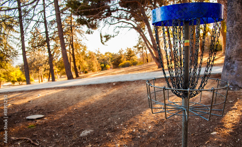 Midway disk golf throw. 