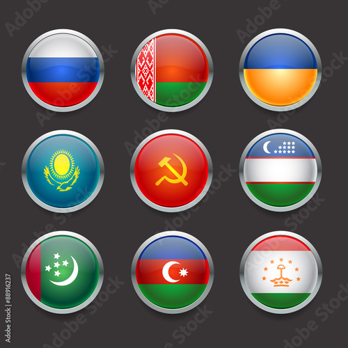 icons set flags 01