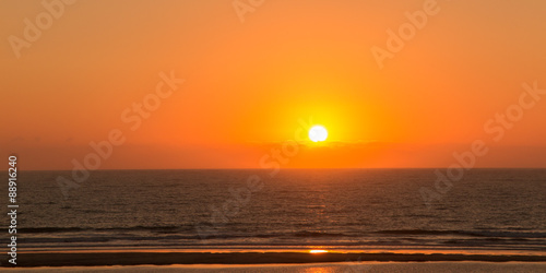 Beautiful sunset above the sea