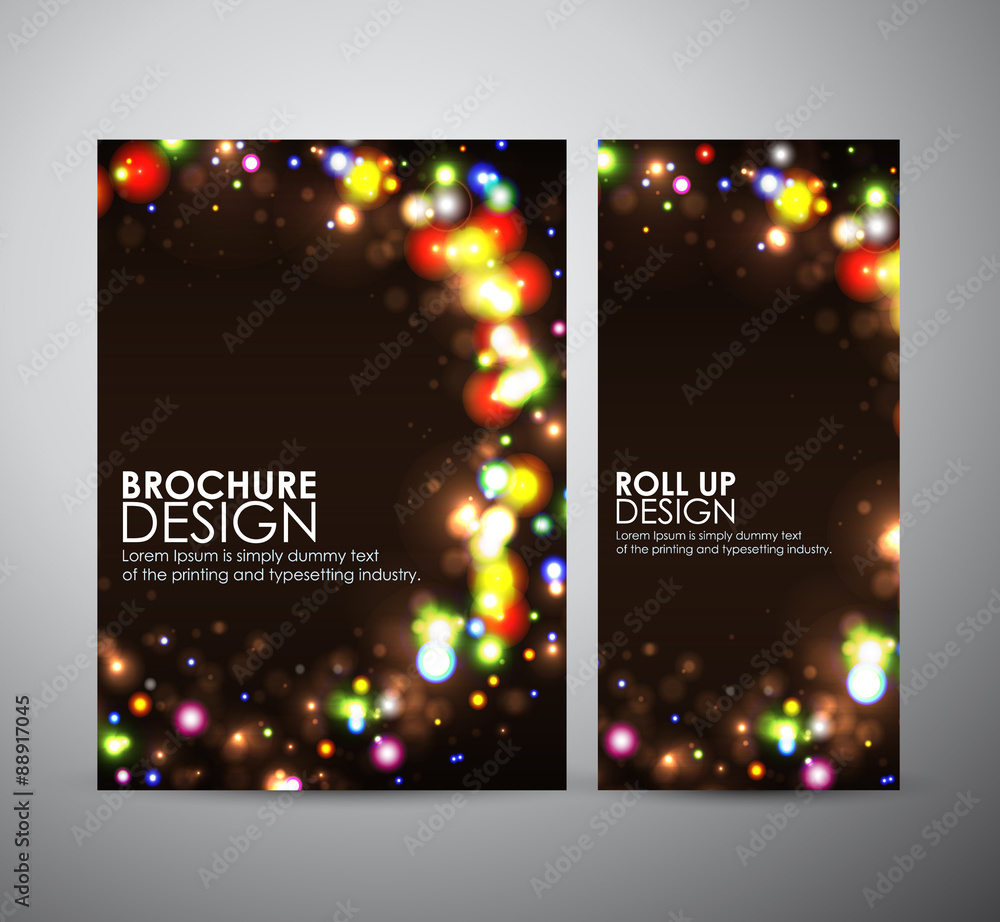 Abstract round frame design. Brochure business design template or roll up. 