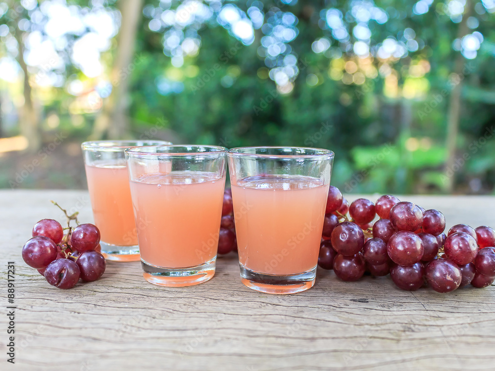 grape juice on the table grape juice on the table