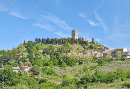 Bergdorf Montecatini bei Volterra in der Toskana Italien