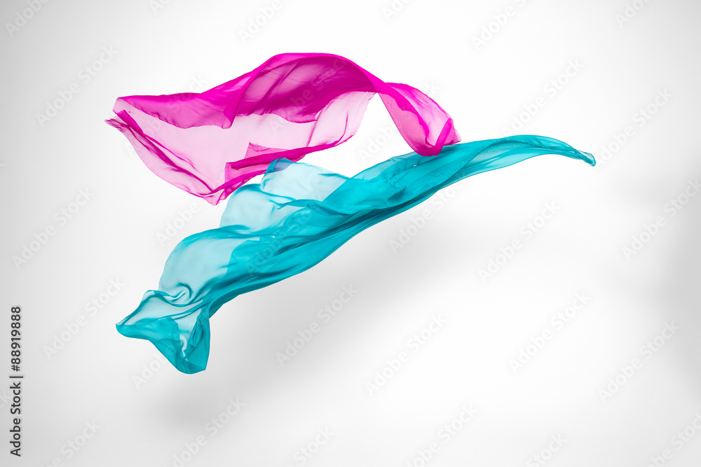 abstract pieces of textile motion abstract pieces of textile motion
