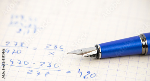 Pen and a mathematical exercise