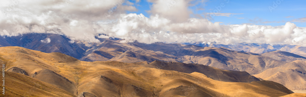 Mountain with blue sky in Tibet Mountain with blue sky in Tibet