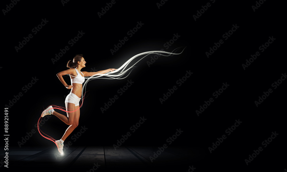 Naklejka premium At full speed