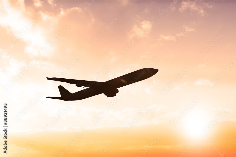 Composite image of graphic airplane Composite image of graphic airplane