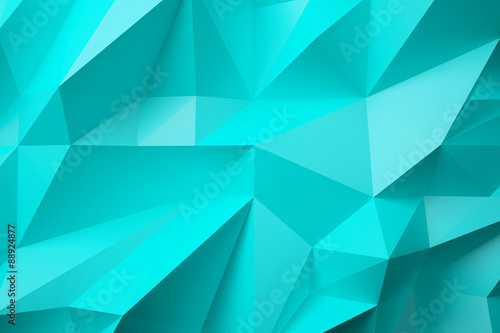 low poly turquoise background