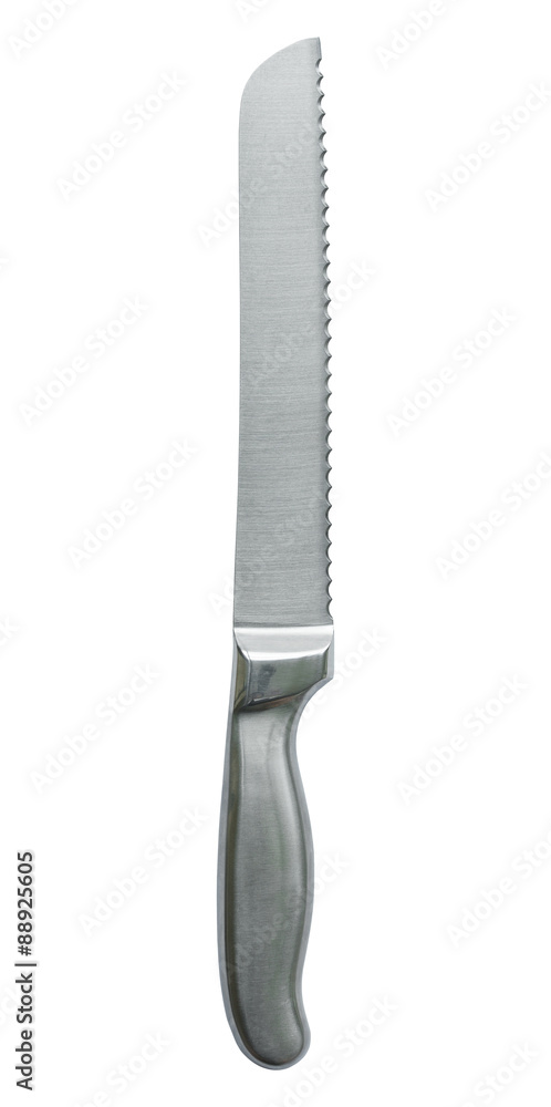 bread kitchen knife isolated on white bread kitchen knife isolated on white
