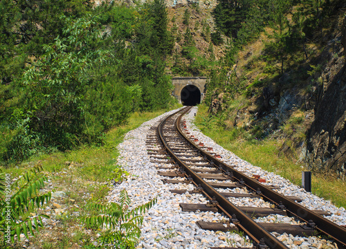 Sharganska Osmica - old narrow gauge railway in Mokra Gora, Serbia
