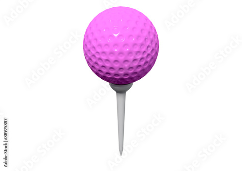 Golf Ball On Tee