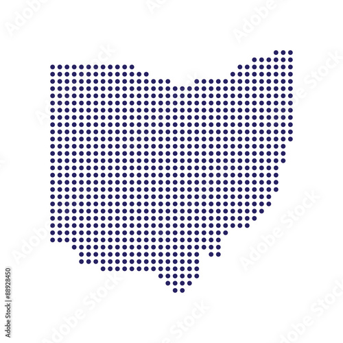 Ohio dots map logo