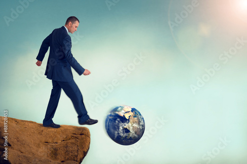 Fotografie unsustainable business concept global environmental destruction