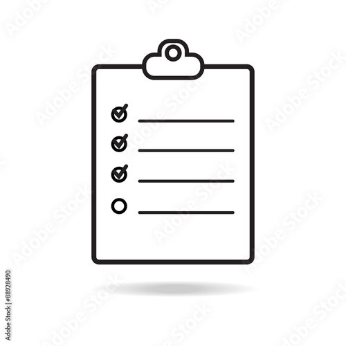 Check list icon line