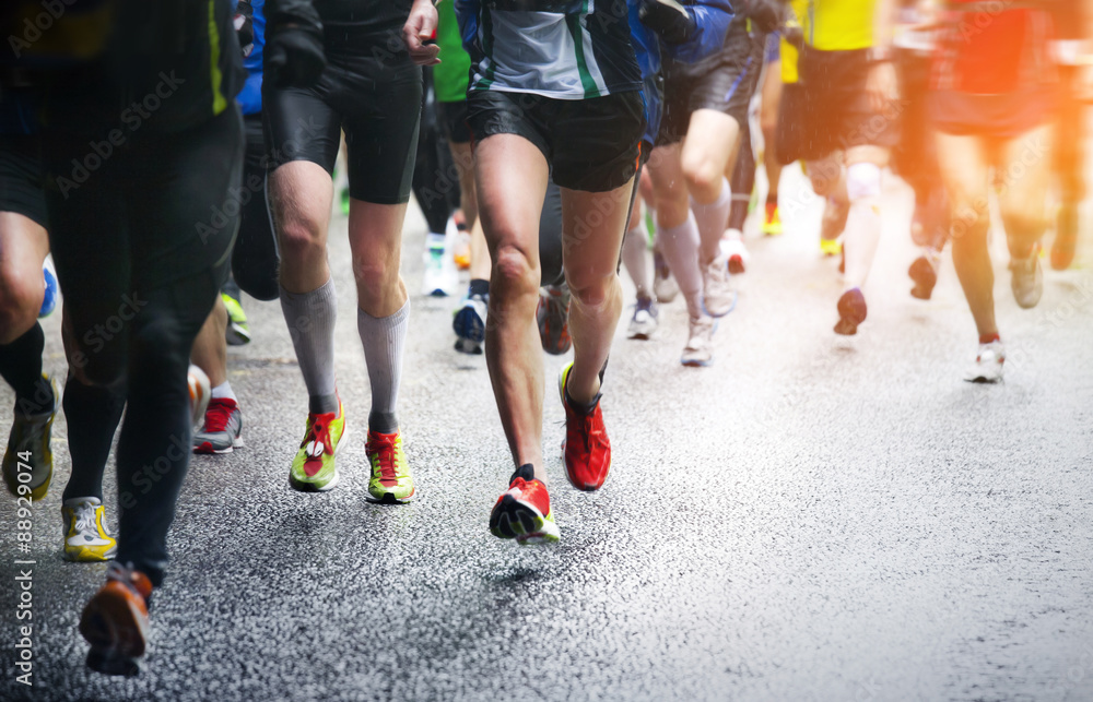 Marathon runners Marathon runners