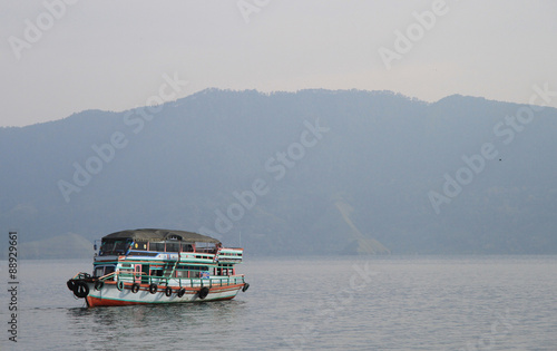 ferry on the lake Toba