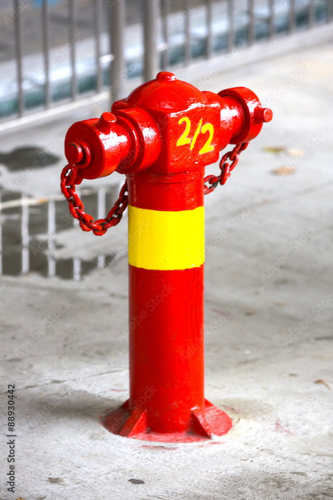 red fire hydrant on a city street red fire hydrant on a city street