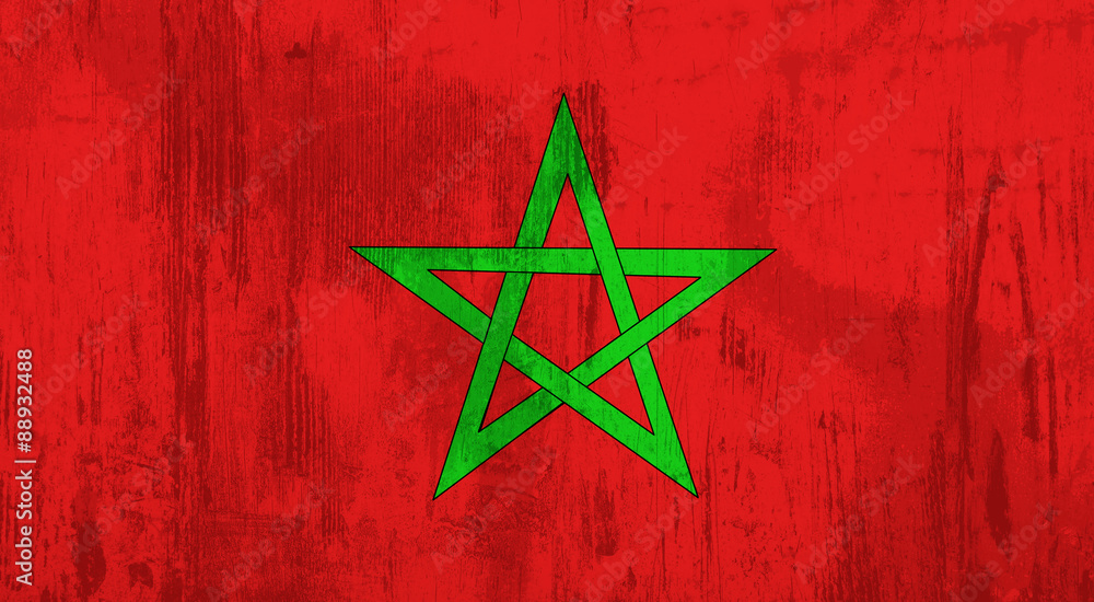 Naklejka premium Morocco flag
