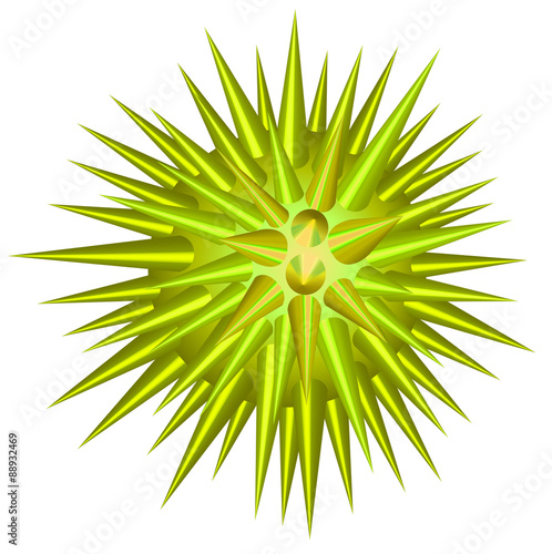 Green ball with thorns
