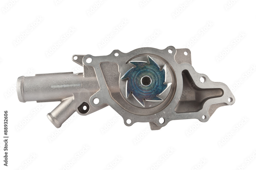 The water pump on a white background The water pump on a white background