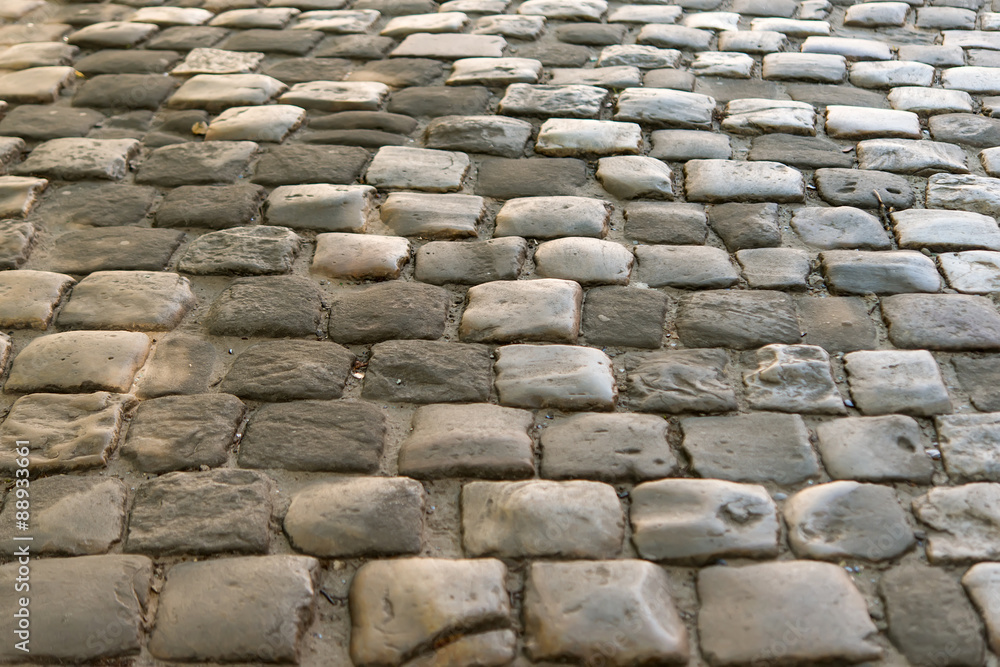 Abstract background of cobblestone pavement. Abstract background of cobblestone pavement.