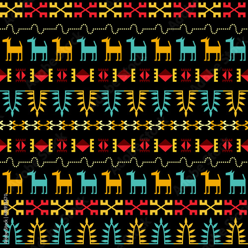 Inca Style Seamless Pattern