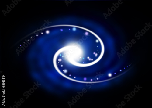 Wallpaper Mural Blaue Galaxie mit Sternen / Galaxy Torontodigital.ca