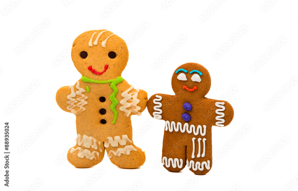 Obraz premium Christmas gingerbread man