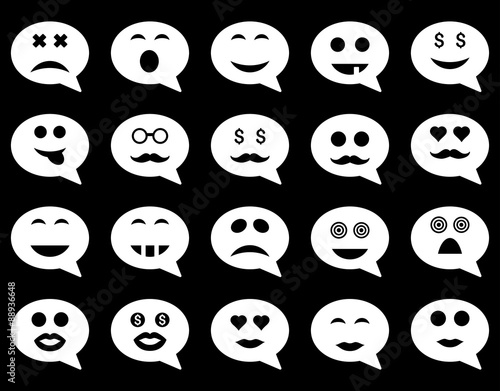 Chat emotion smile icons