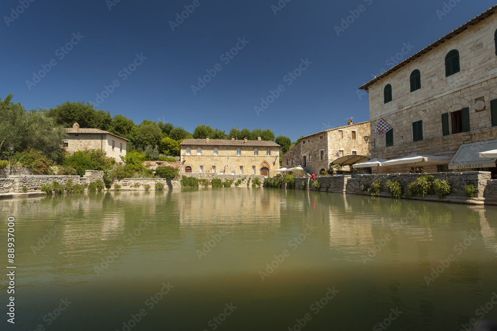 Tuscany thermal waters in Bagnio Vignoni