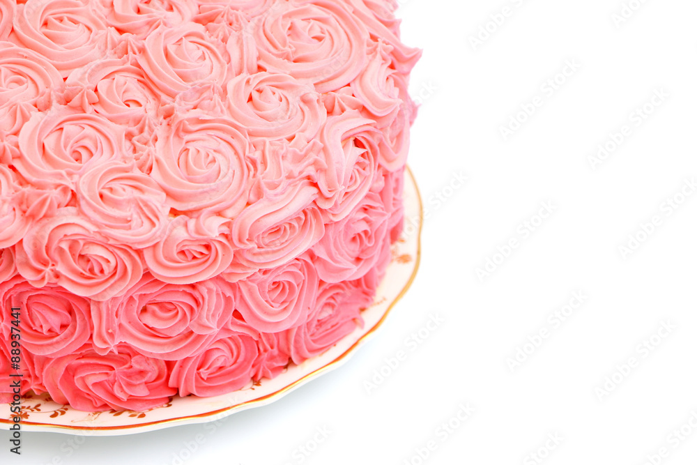 Pink Rose Gradient Cake
