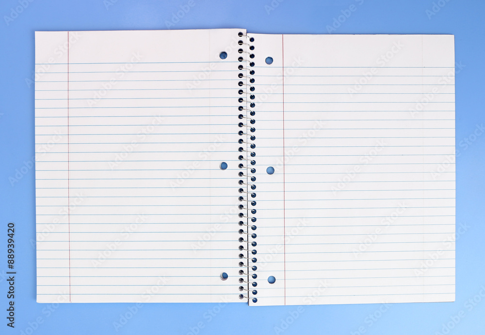 Opened Spiral Notebook
Opened Spiral Notebook