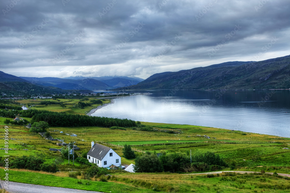 View of Ullapool in Scotland