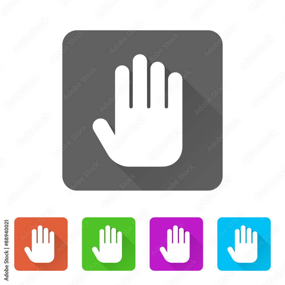 App Icon Long Shadow - 5 Colors App Icon Long Shadow - 5 Colors