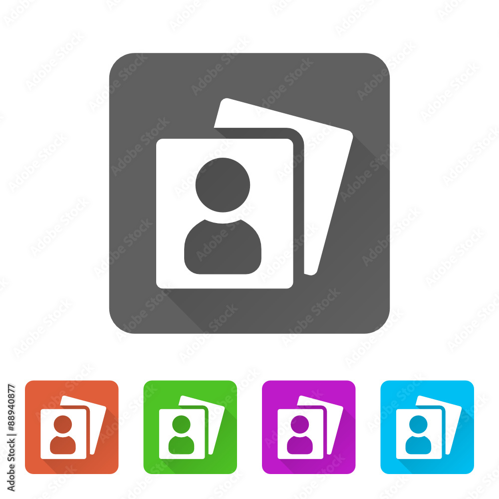 App Icon Long Shadow - 5 Colors App Icon Long Shadow - 5 Colors