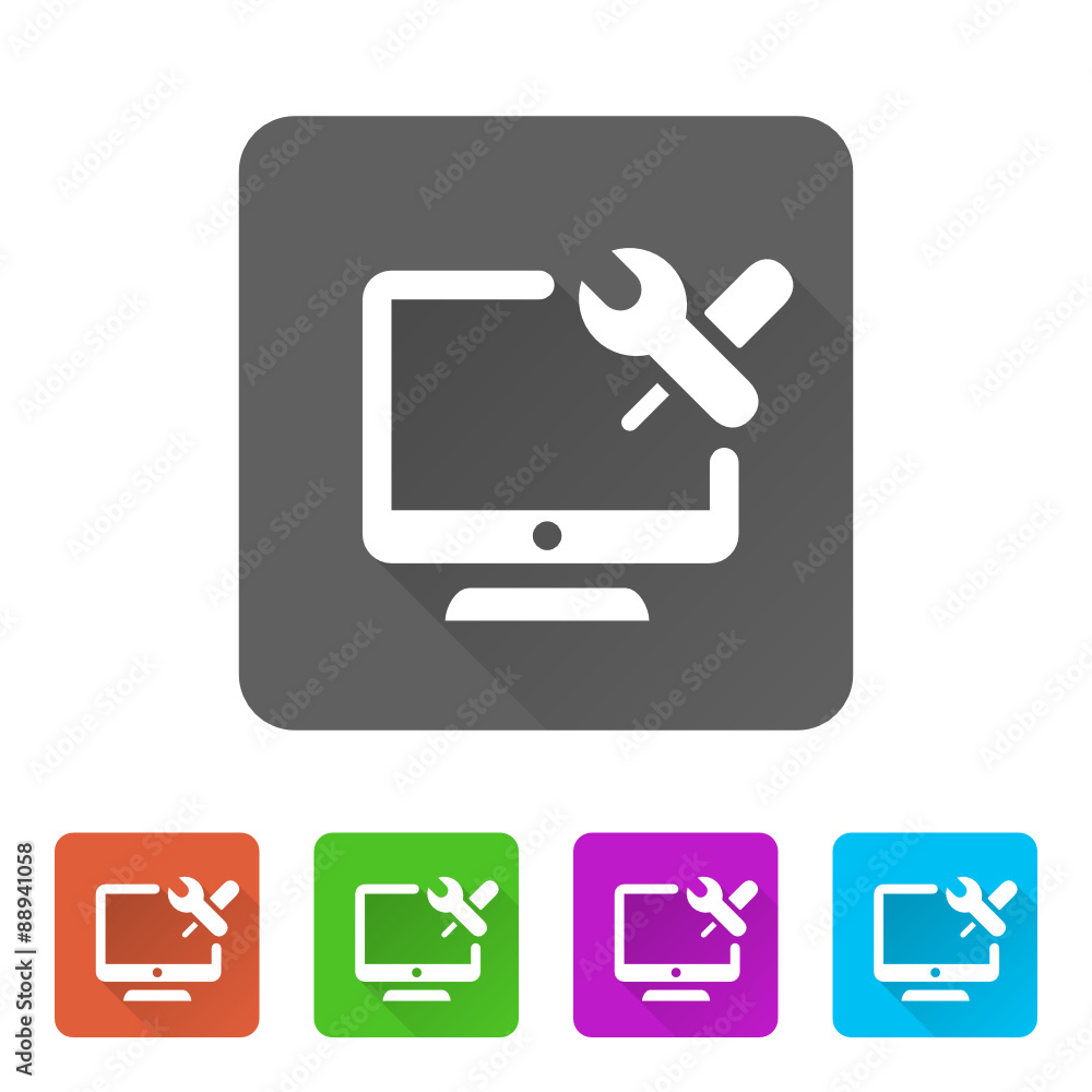 App Icon Long Shadow - 5 Colors App Icon Long Shadow - 5 Colors