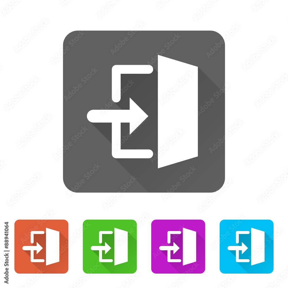 App Icon Long Shadow - 5 Colors App Icon Long Shadow - 5 Colors
