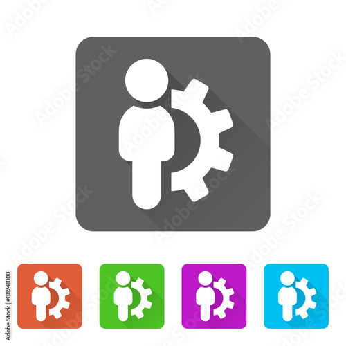 App Icon Long Shadow - 5 Colors