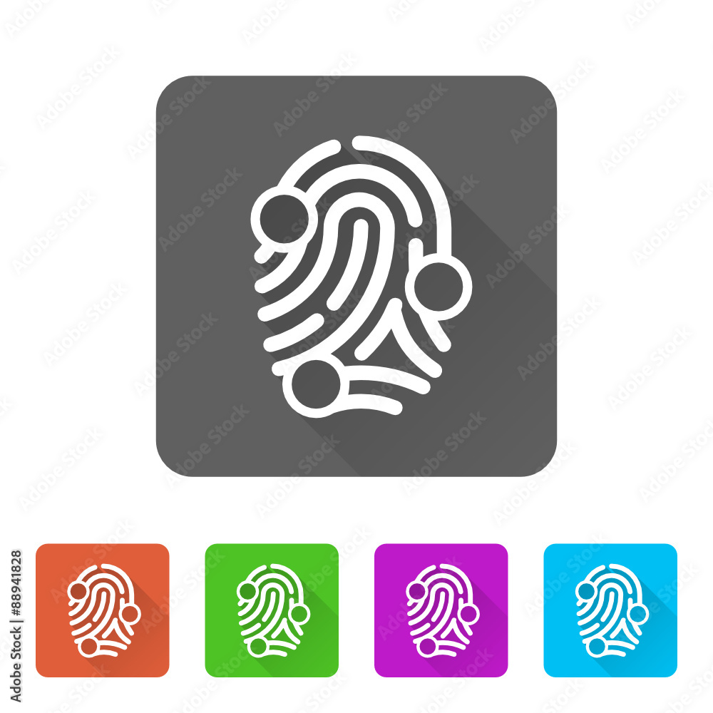 App Icon Long Shadow - 5 Colors App Icon Long Shadow - 5 Colors