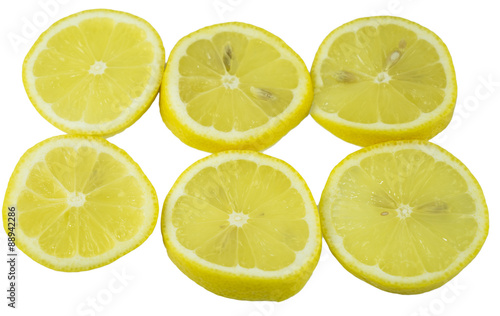 piece of lemon ,isolate on white background