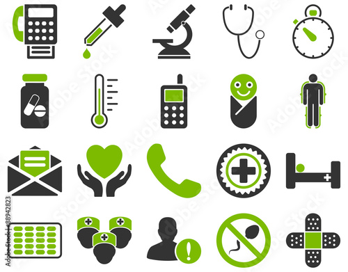 Medical bicolor icons
