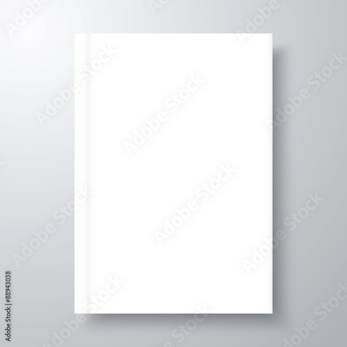 Blank empty book mockup