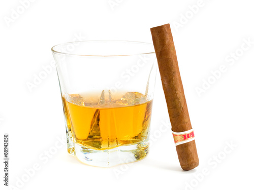 Cigar and whiskey