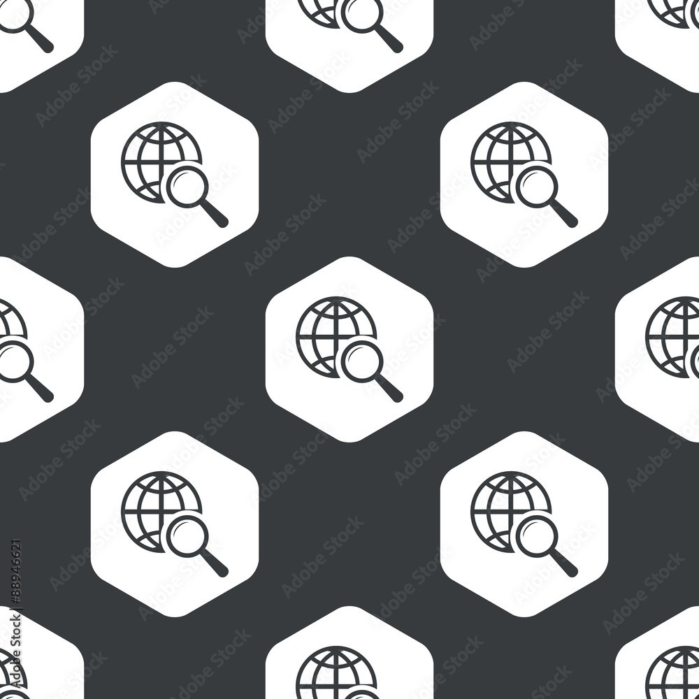 Black hexagon global search pattern Black hexagon global search pattern
