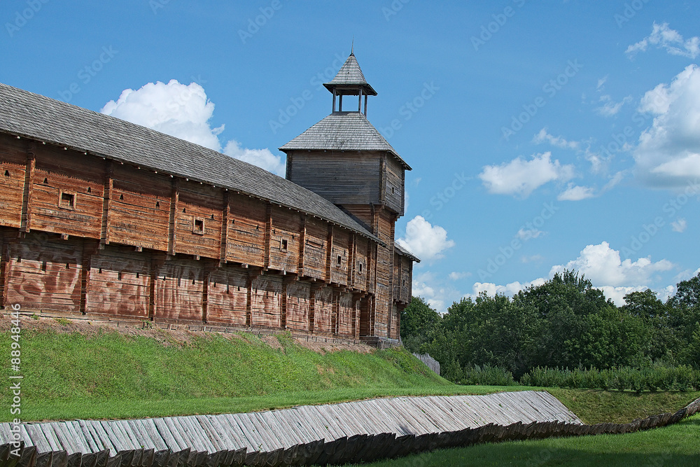 Reconstruction of the fortifications Ukrainian Cossacks (Baturin