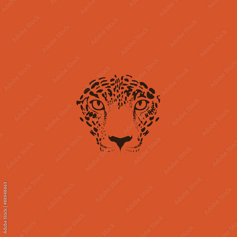 Naklejka premium Leopard, jaguar